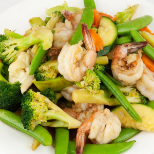 93. Shrimp and Mixed Greens